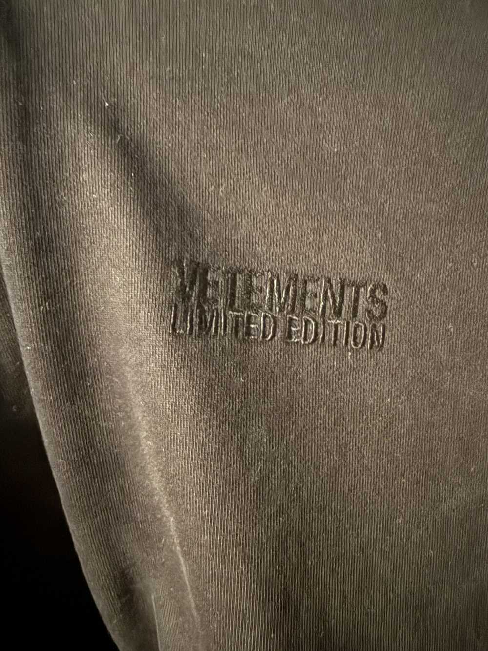 Vetements VETEMENTS Black Embroidered Logo Hoodie - image 2