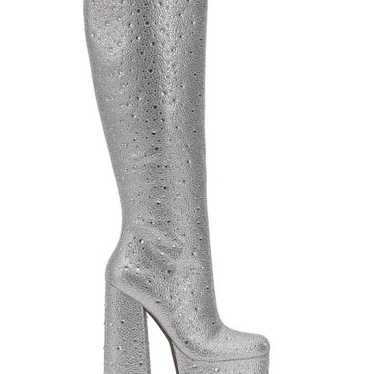 JESSICA SIMPSON Womens Silver 2 Platform Sinalla T