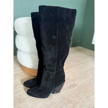 New! Sam Edelman Annabel Suede  Black Knee High S… - image 1