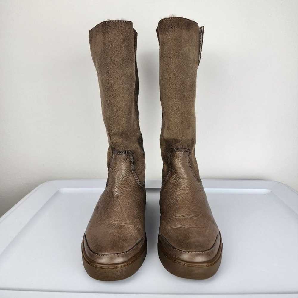 Frye Gemma Boots Suede Leather Shearling Lined Wi… - image 4