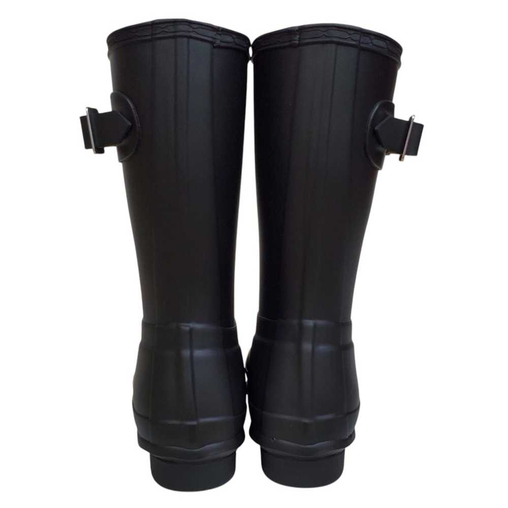 New Hunter original short rain boots black pull o… - image 10