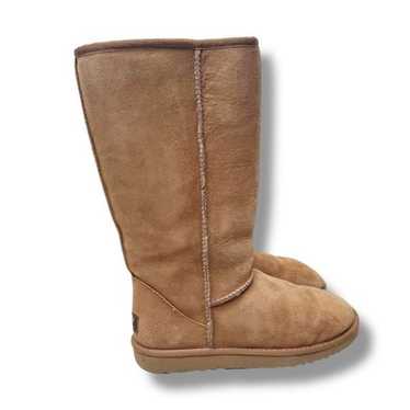 UGG Classic Tall Chestnut Brown Leather Sheepskin… - image 1