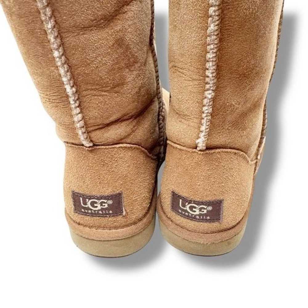 UGG Classic Tall Chestnut Brown Leather Sheepskin… - image 6