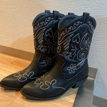 Tina Jogun Western Boots Black - image 1