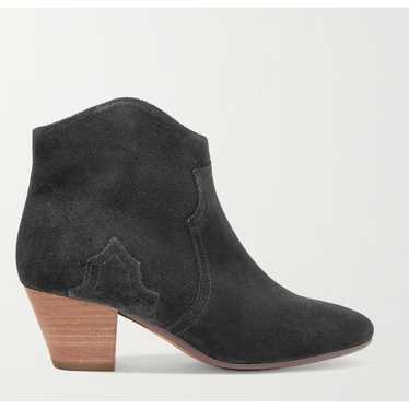 Isabel Marant Dicker Black Suede Ankle Boots Boot… - image 1