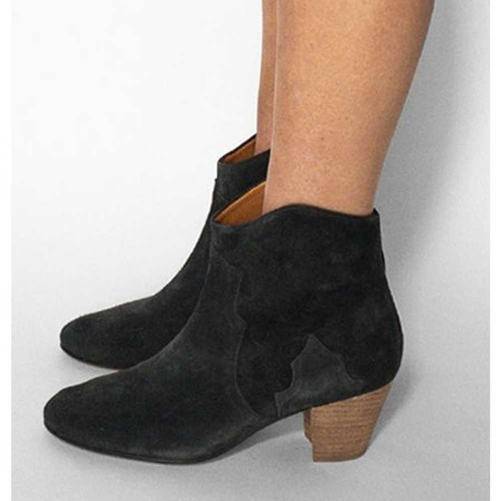 Isabel Marant Dicker Black Suede Ankle Boots Boot… - image 3