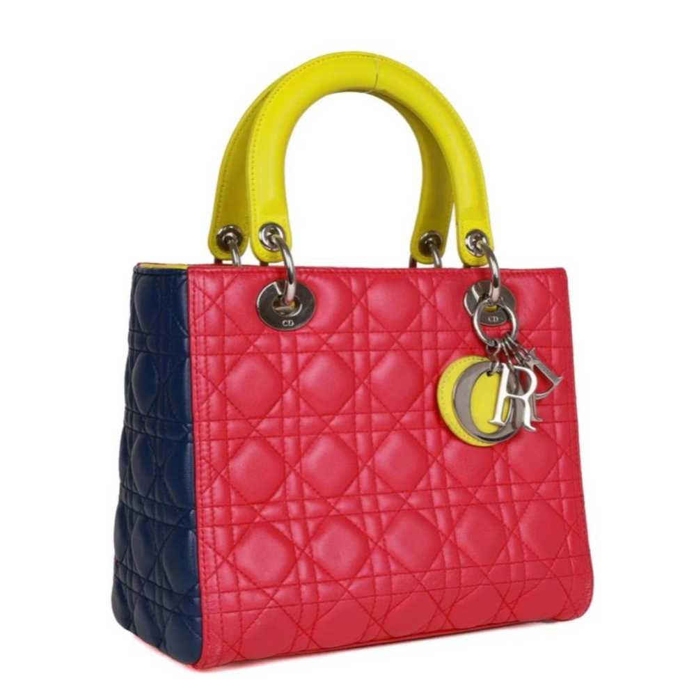 Dior Lady Dior leather handbag - image 2