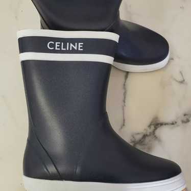 Celine Wellington Rubber Boots Size 38 - image 1