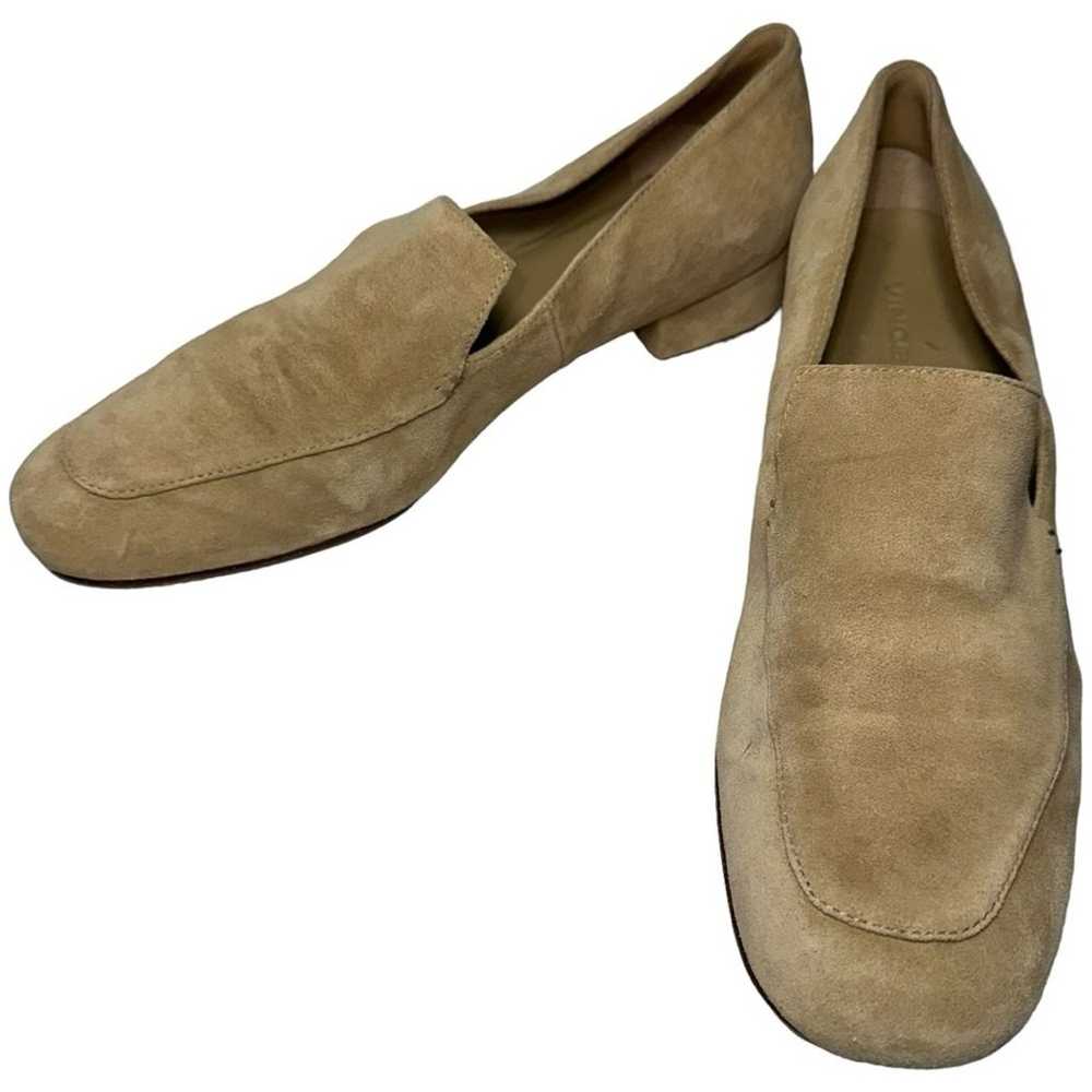 Vince Women’s Size 9.5 Tan Beige Suede Fauna Slip… - image 2