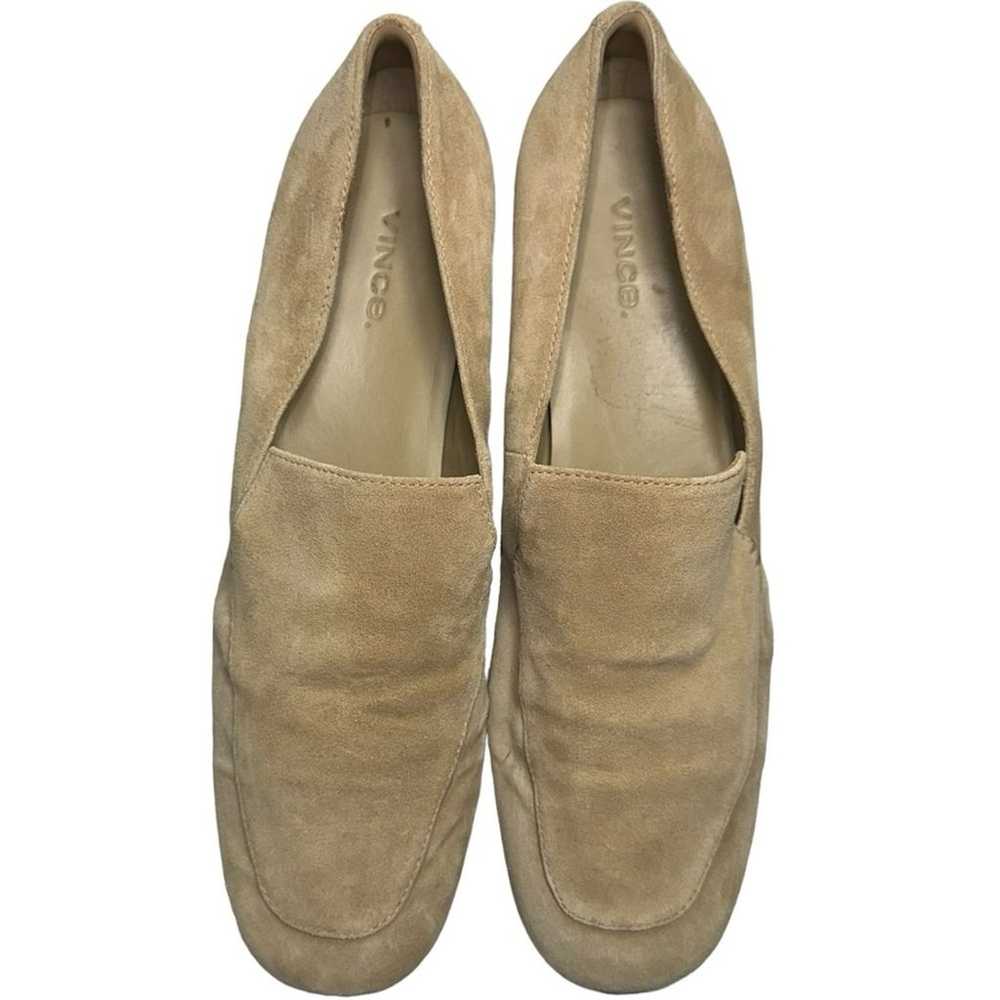 Vince Women’s Size 9.5 Tan Beige Suede Fauna Slip… - image 4