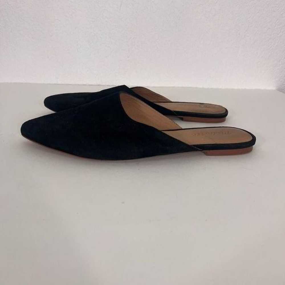 Madewell Black Suede Almond Toe Flat Mules - image 3