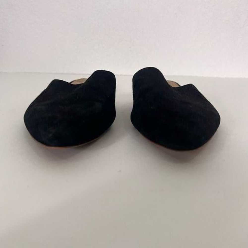 Madewell Black Suede Almond Toe Flat Mules - image 4