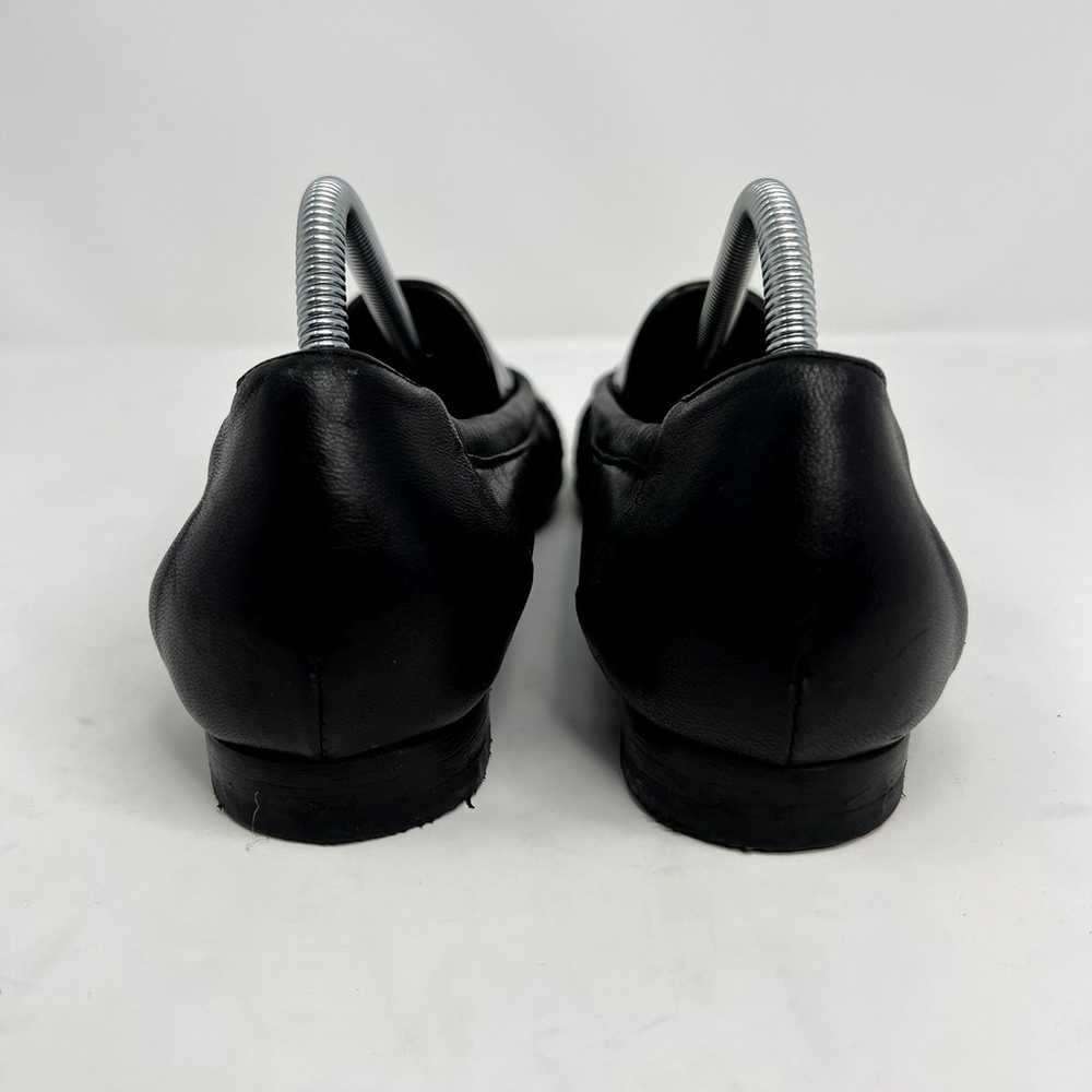 AGL Women's Patent Cap Toe Black Ballet Flats - image 3