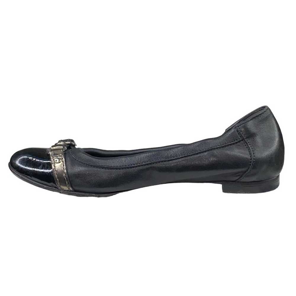 AGL Women's Monika Black Leather Cap Toe Ballet F… - image 2