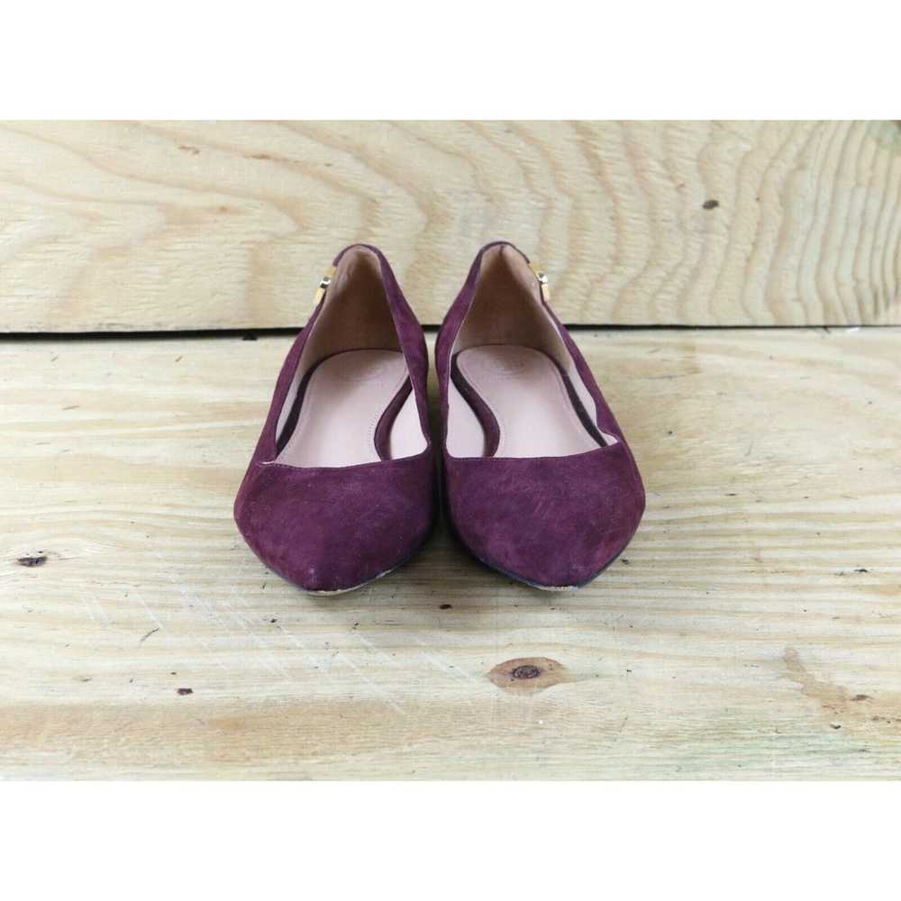 Tory Burch Flats Women 6.5 M Purple Suede Elizabe… - image 2