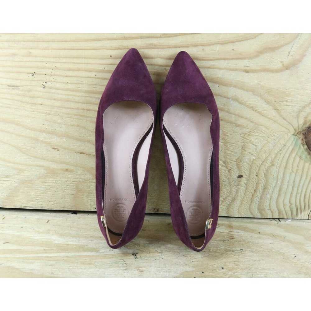 Tory Burch Flats Women 6.5 M Purple Suede Elizabe… - image 4