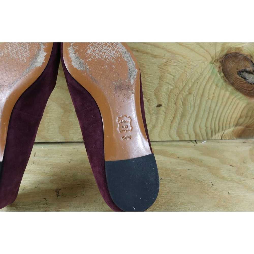 Tory Burch Flats Women 6.5 M Purple Suede Elizabe… - image 6