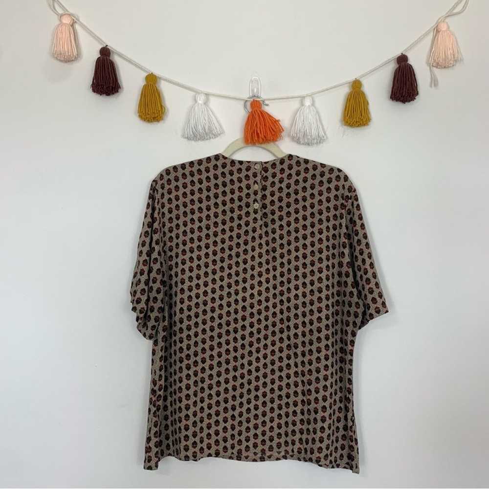 Vintage Pendleton Geometric Print Blouse 16 - image 11