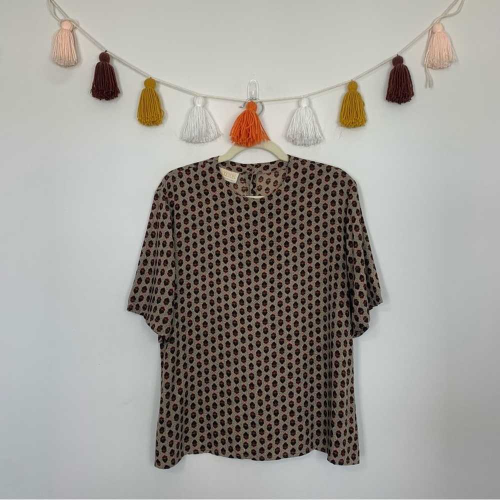 Vintage Pendleton Geometric Print Blouse 16 - image 1