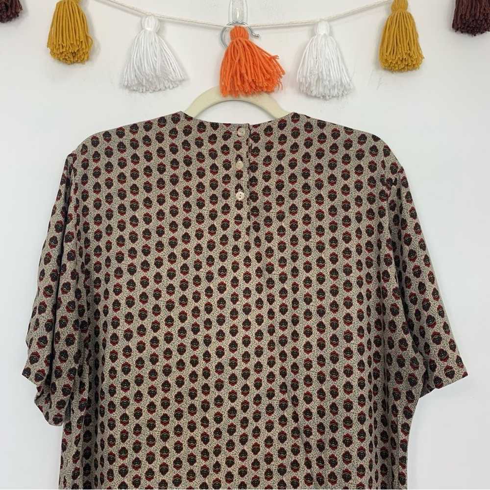 Vintage Pendleton Geometric Print Blouse 16 - image 7