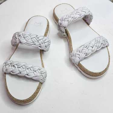 Marc Fisher Jaimee White Braided Espadrille Sandal