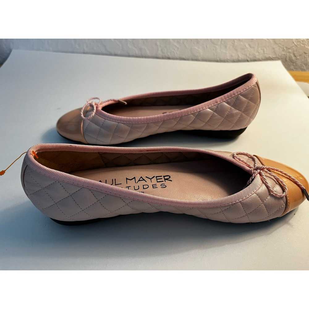 Paul Mayer Attitudes Bow Ballet Flats Shoes Blush… - image 5