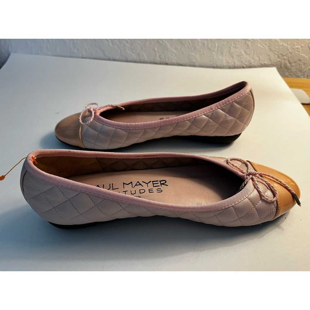 Paul Mayer Attitudes Bow Ballet Flats Shoes Blush… - image 6