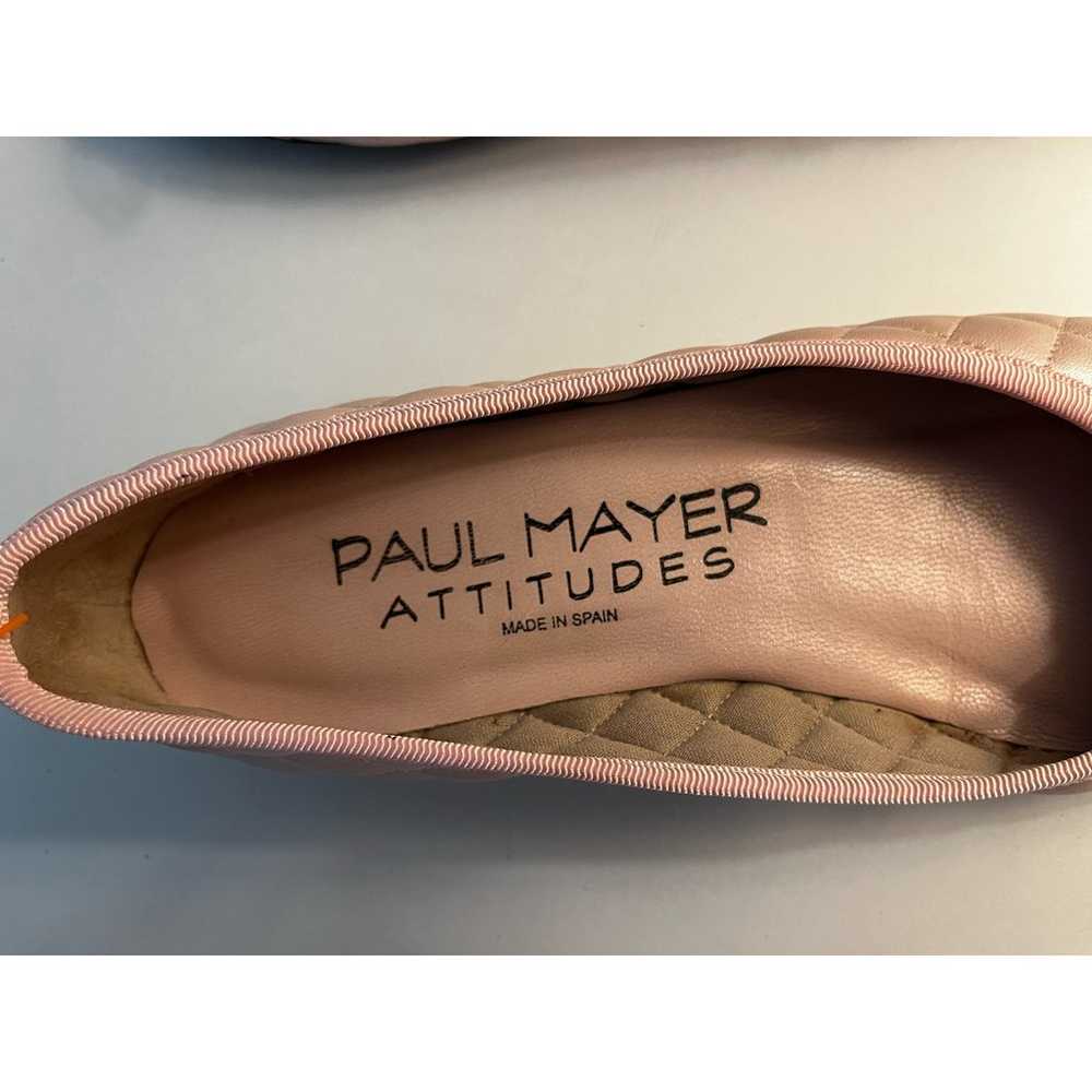 Paul Mayer Attitudes Bow Ballet Flats Shoes Blush… - image 7