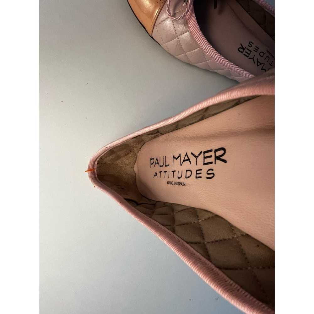 Paul Mayer Attitudes Bow Ballet Flats Shoes Blush… - image 9