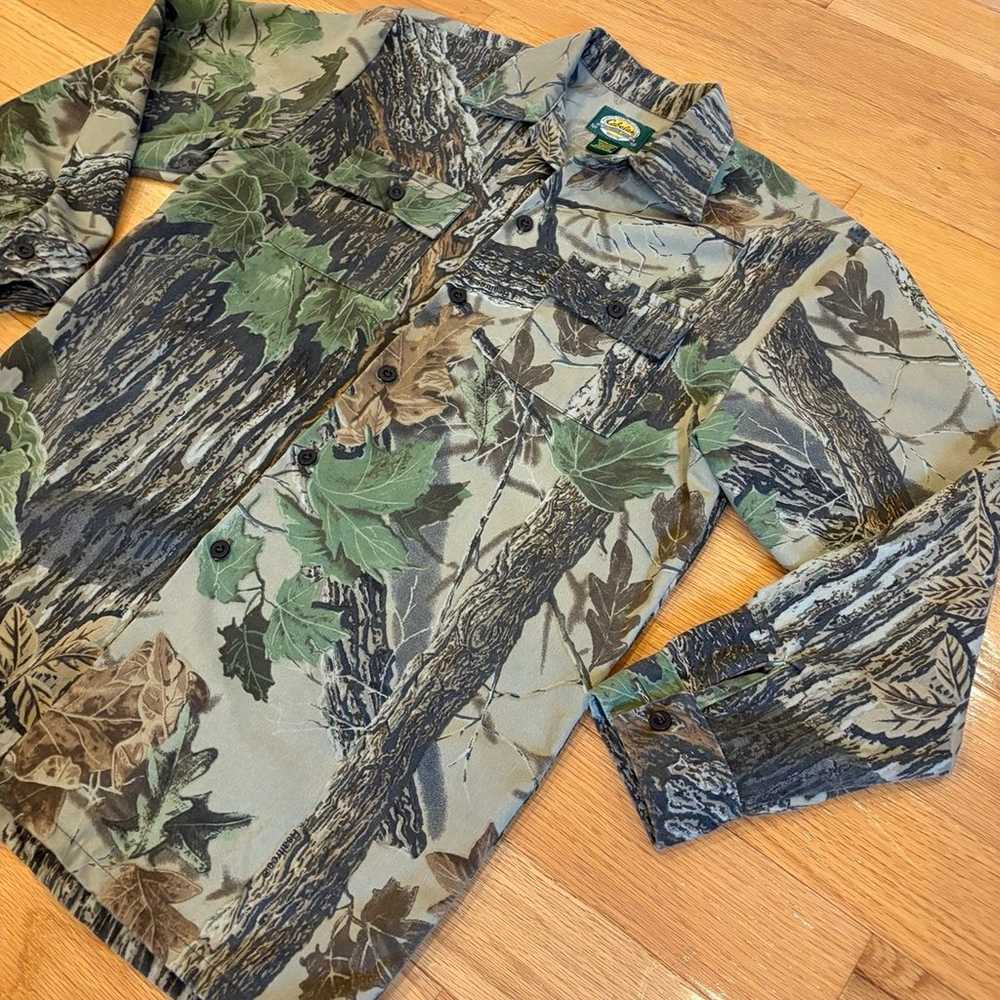 Vintage Cabelas Realtree camo button up shirt hun… - image 3