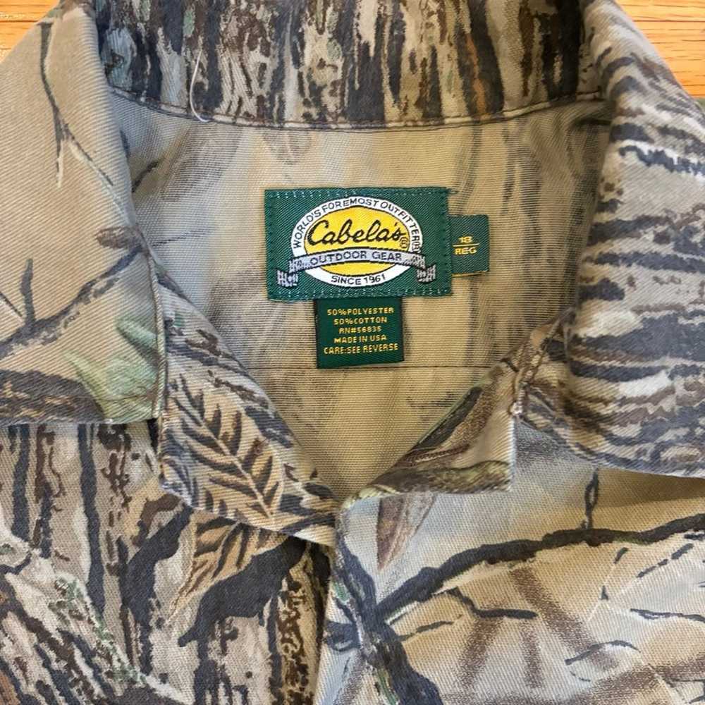 Vintage Cabelas Realtree camo button up shirt hun… - image 7