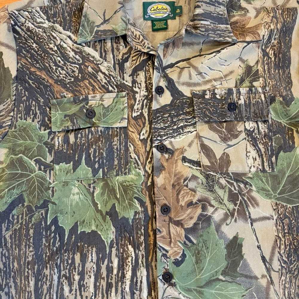 Vintage Cabelas Realtree camo button up shirt hun… - image 8