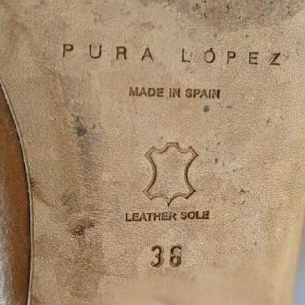 PURA LÓPEZ Woven Leather Ballet Flats with Bow De… - image 7