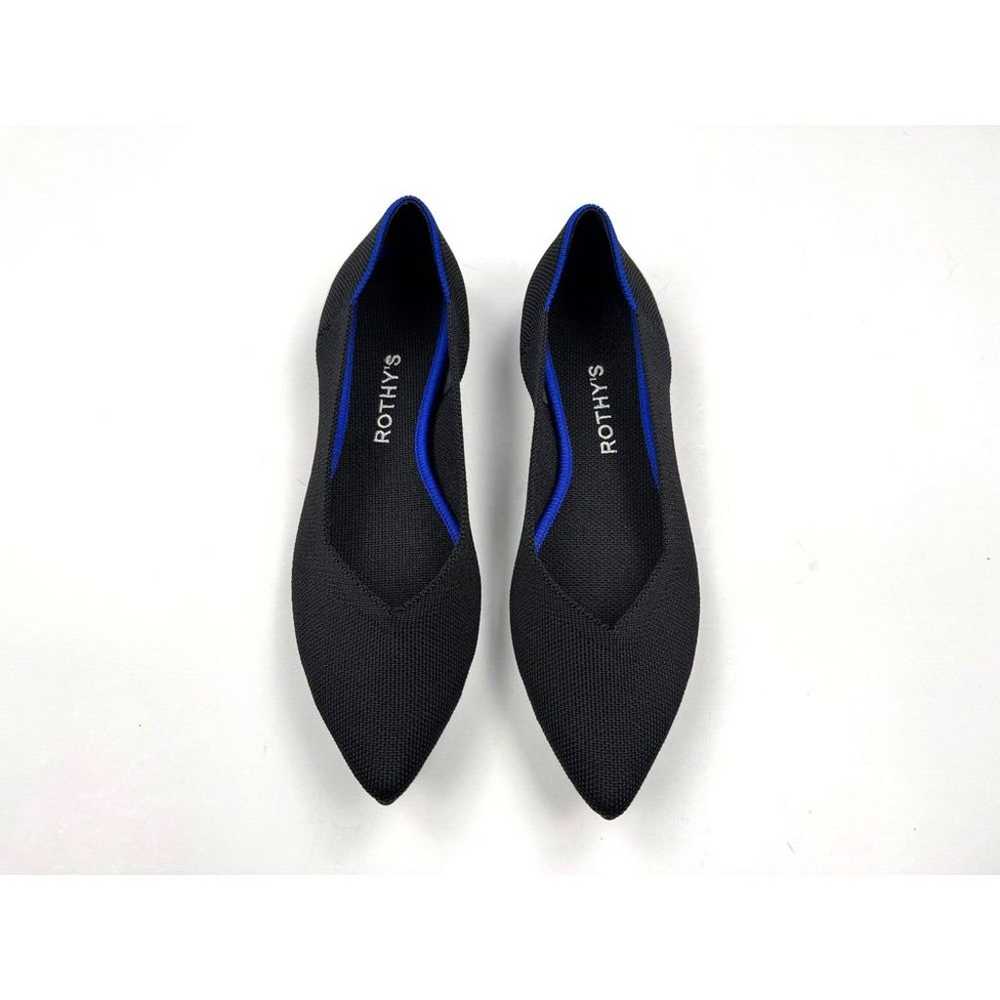 Rothys The Point Flats Women's 8.5 EUC Black Ball… - image 12