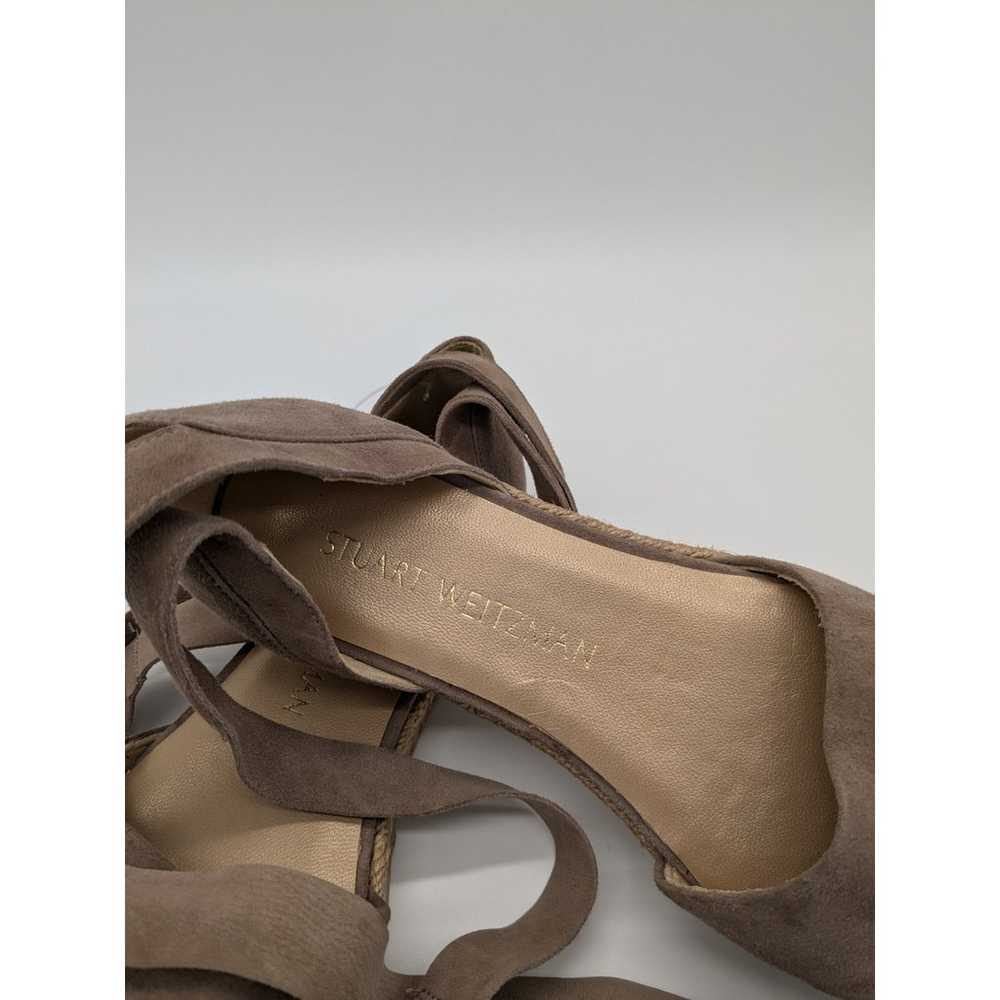 Stuart Weitzman FLAT Sandal Suede Sz 6 SPAIN $398… - image 2