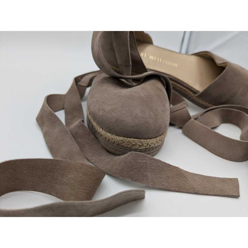 Stuart Weitzman FLAT Sandal Suede Sz 6 SPAIN $398… - image 4