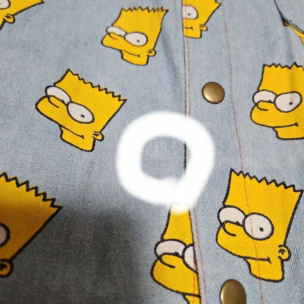 The Simpsons Denim Long Sleeve Shirt with All-Ove… - image 3