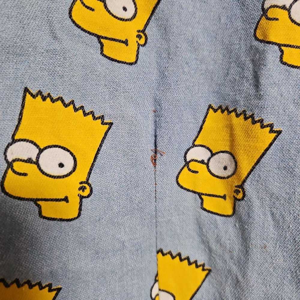 The Simpsons Denim Long Sleeve Shirt with All-Ove… - image 4