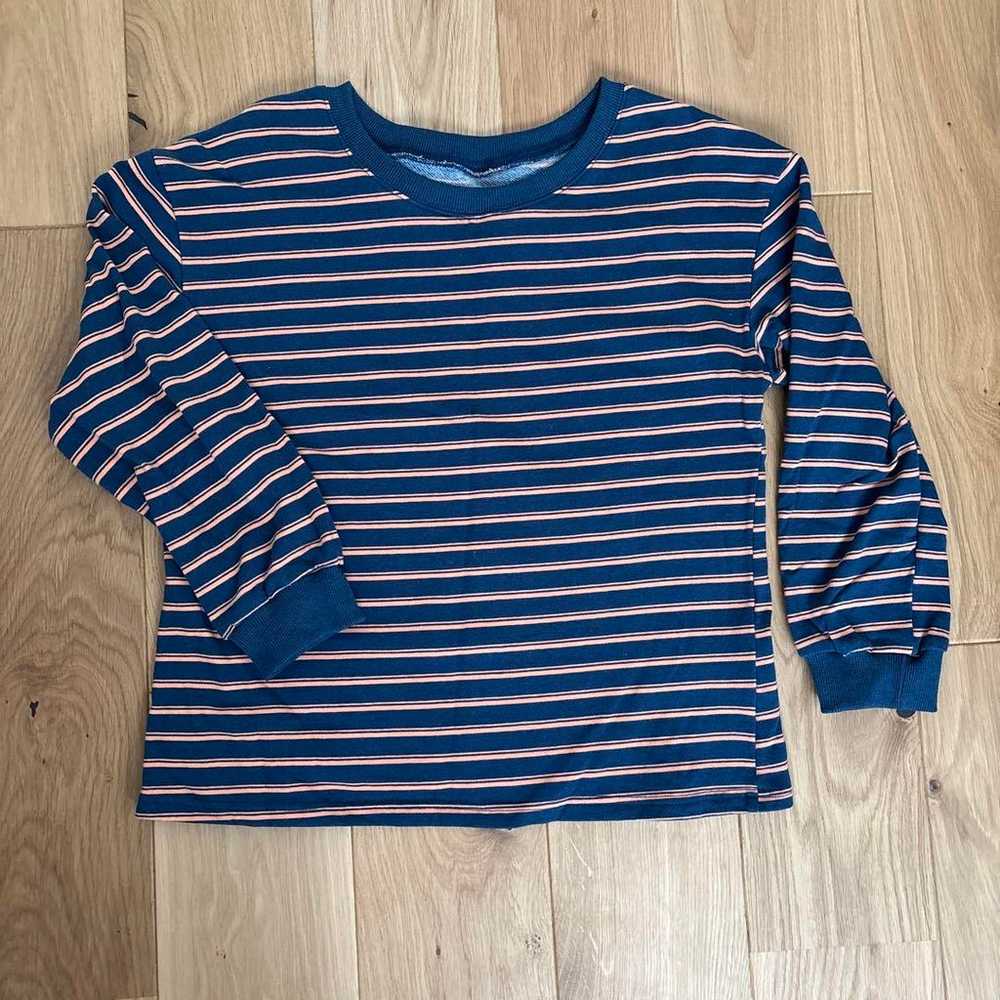 Striped Drop Shoulder Pullover - image 3