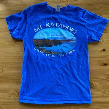 Vintage Maine Mount Kathadin Baxter State Park Blu