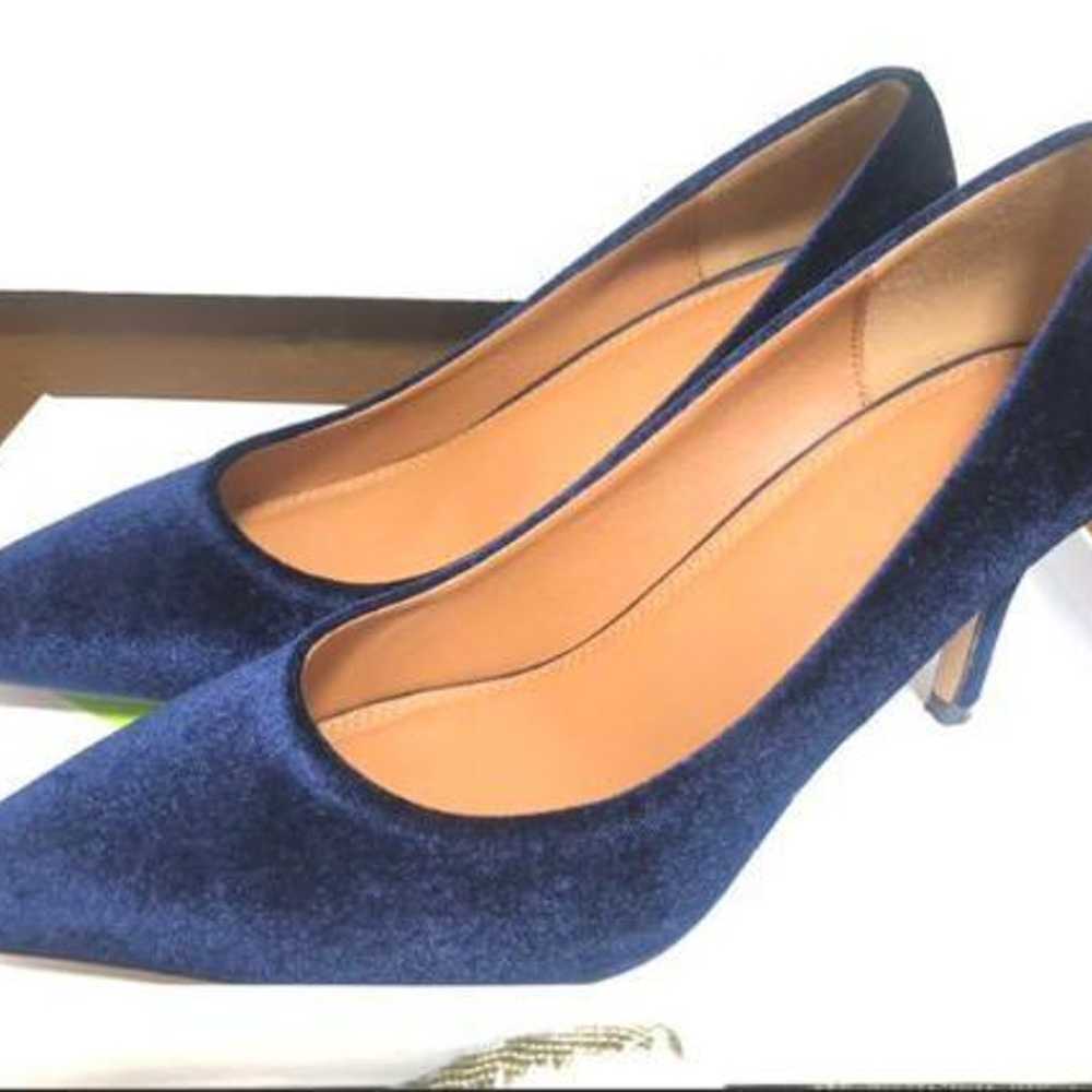 Suede Pumps, Navy, Mila Owen - image 1