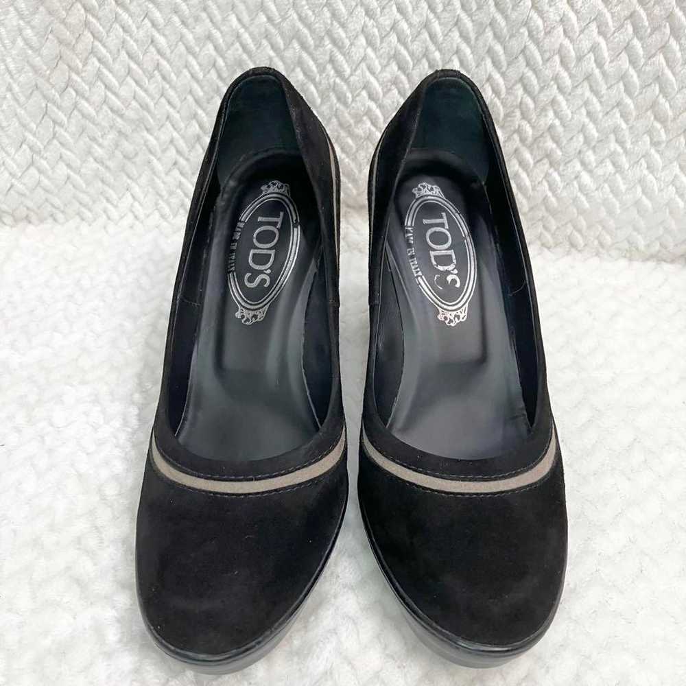 Tod's suede pumps, black, size 23.5, suede materi… - image 5