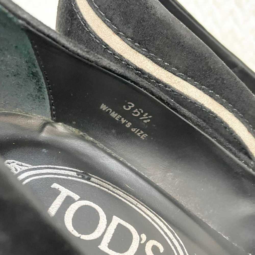 Tod's suede pumps, black, size 23.5, suede materi… - image 9