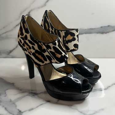 BCBGeneration | Women's Leopard Calf Hair Strappy… - image 1