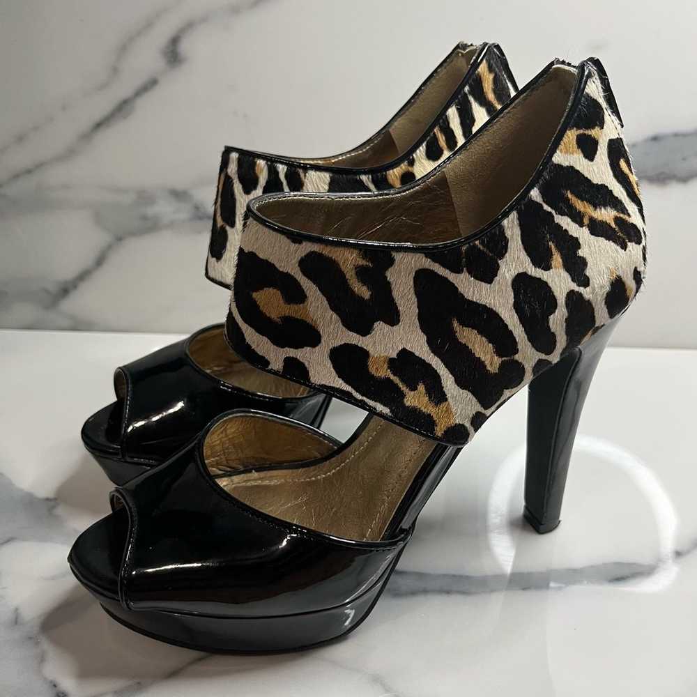 BCBGeneration | Women's Leopard Calf Hair Strappy… - image 4