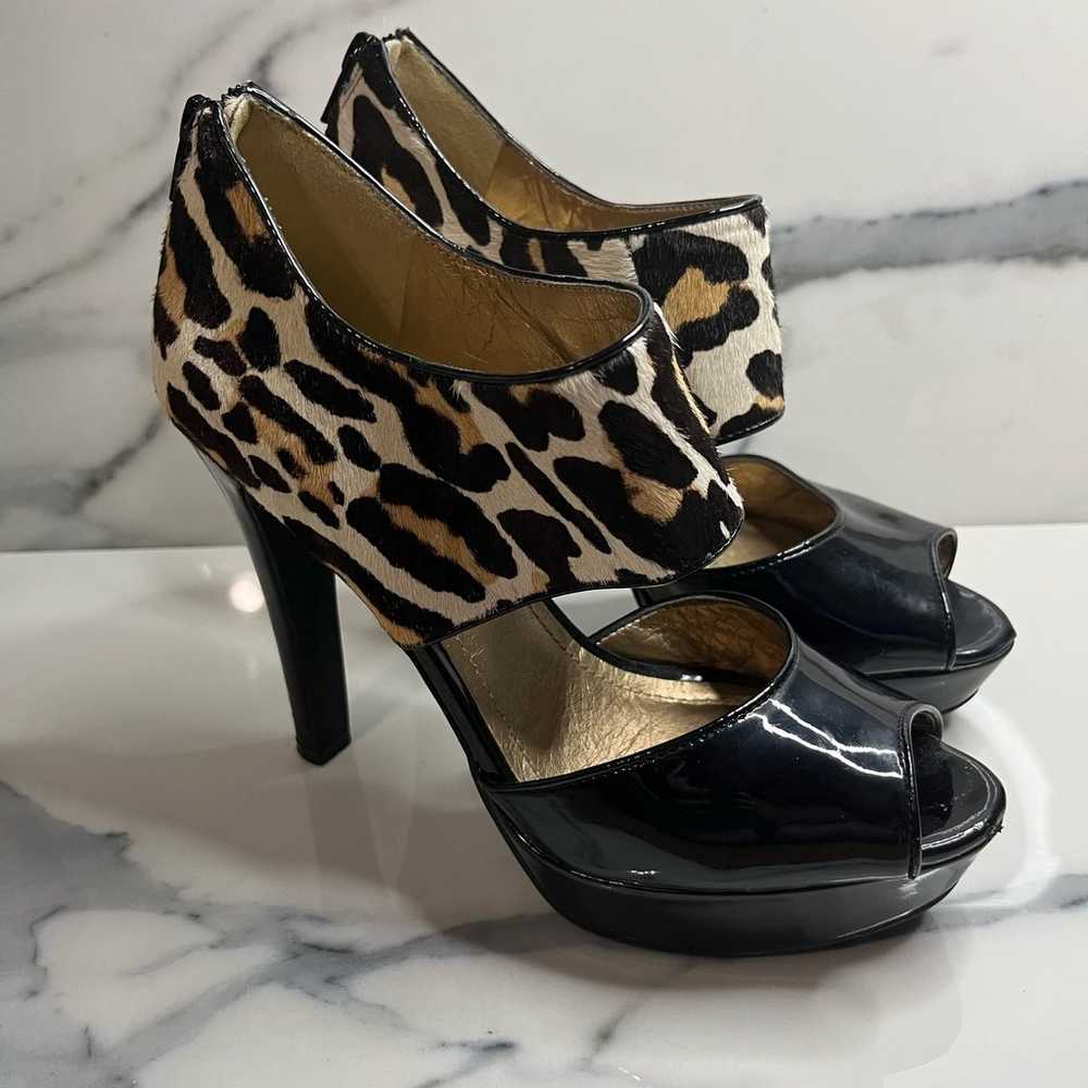 BCBGeneration | Women's Leopard Calf Hair Strappy… - image 5