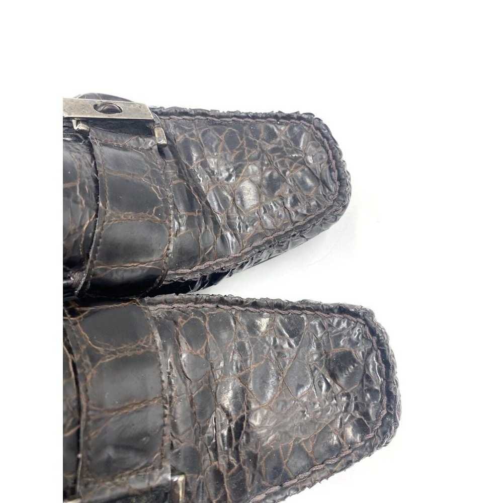 Stuart Weitzman Women's Croc Embossed Patent Leat… - image 7