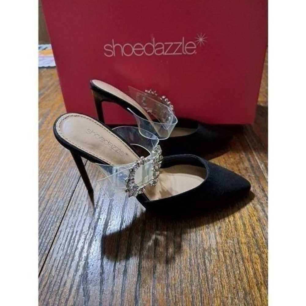 New 6.5 Shoedazzle Joselin Black Rhinestone Stile… - image 2