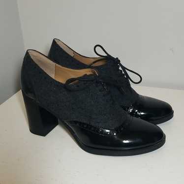 Franco Sarto Marigold Felt and Patent Leather Lace