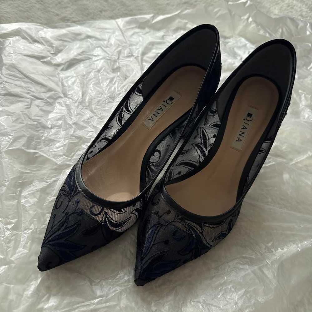 DIANA Black Pointed Toe High Heels - image 1